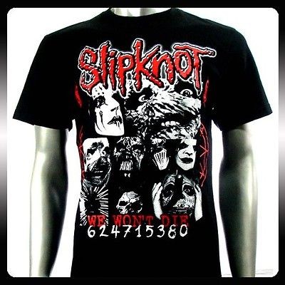 Slipknot Rock Punk Band Music Rider Men T shirt Sz M Heavy Metal Biker