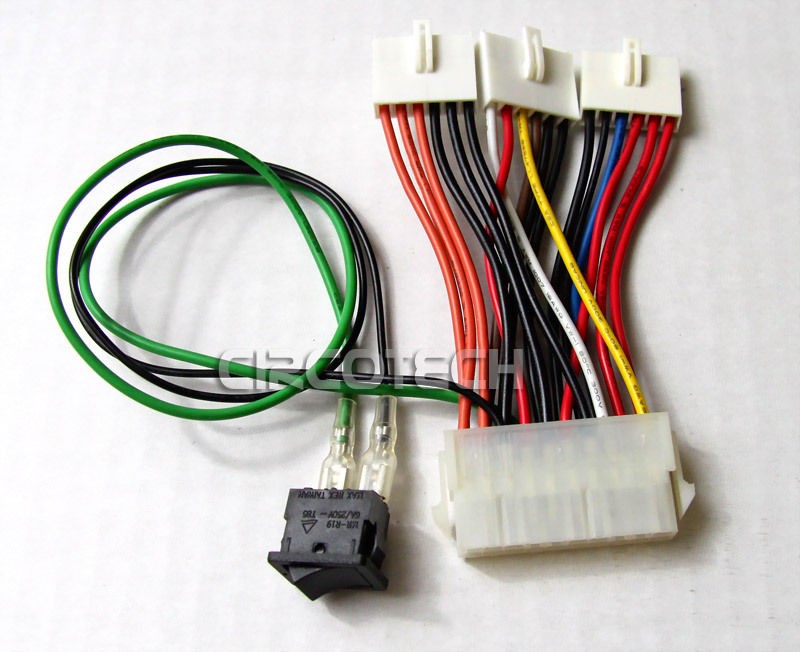 20 PIN ATX TO AT P8, P9, P10 POWER SUPPLY ADAPTER CABLE WITH I/O ON 