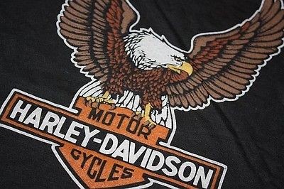 XS * NOS vtg 80s HARLEY DAVIDSON eagle t shirt * biker motorcycle