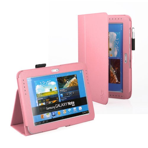 Leather Folio Stand Case for Samsung Galaxy Note 10.1 Inch Tablet in 