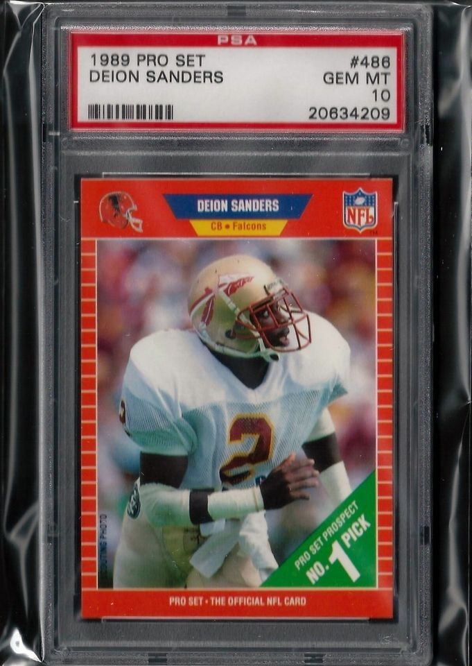 Deion Sanders 1989 Pro Set RC #486 PSA 10 ★ GEM MINT HOF ROOKIE 