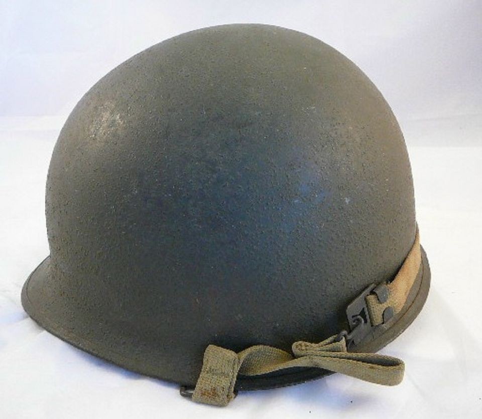 WWII US M 1 HELMET SWIVEL BALE; REAR SEAM  NO LINER