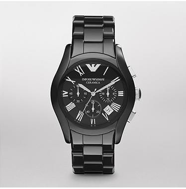 Emporio Armani Watch AR1400 Black Ceramic model **BRAND NEW**
