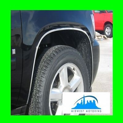 2007 2013 CHEVY CHEVROLET SUBURBAN TAHOE CHROME FENDER WHEEL WELL TRIM 