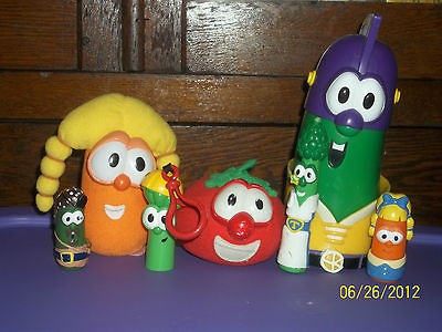   TALES PLUSH BOB TOMATO LAURA CARROT PVC LOT LARRY BOY JR ASPARAGUS