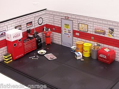 Garage Diorama Display Case for Model Cars