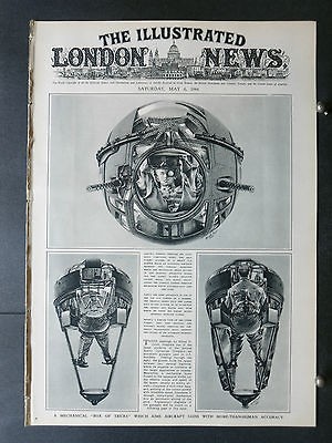 1944 ILLUSTRATED LONDON NEWS sperry automatic gun turret,paratroops 