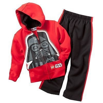 DARTH VADER STAR WARS LEGO Fleece Hoodie&Pants Clothing Track Set 