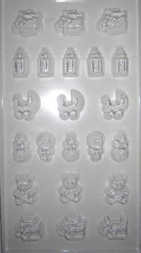 M18 BABY BOTTLE BOOTIES RATTLE PRAM SUGARCRAFT MOULD