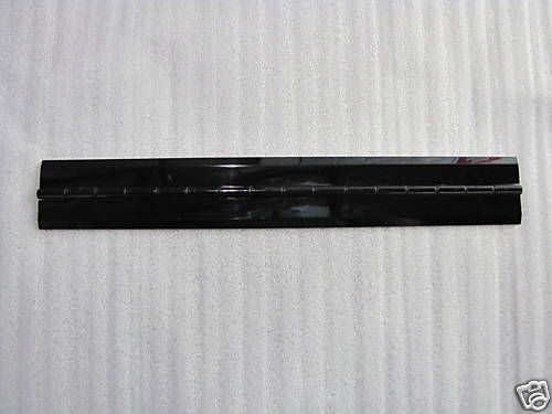 BLACK ACRYLIC PLASTIC PIANO HINGE 12 LONG (ONE PAIR)