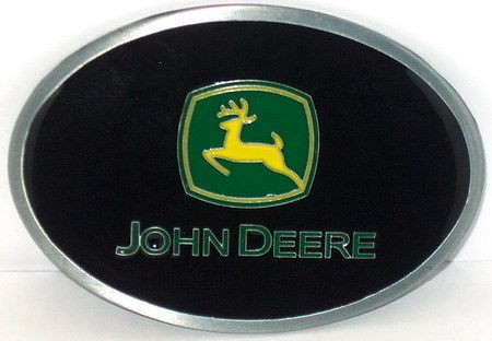   DEERE FARM EQUIPMENT AUTO NEW STEEL BELT BUCKLE ON SALE