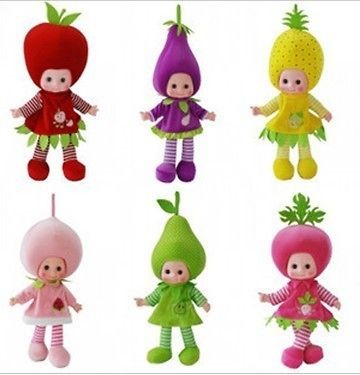   fruit/vegetabl​e doll baby Smart speak music toy handmade clothes