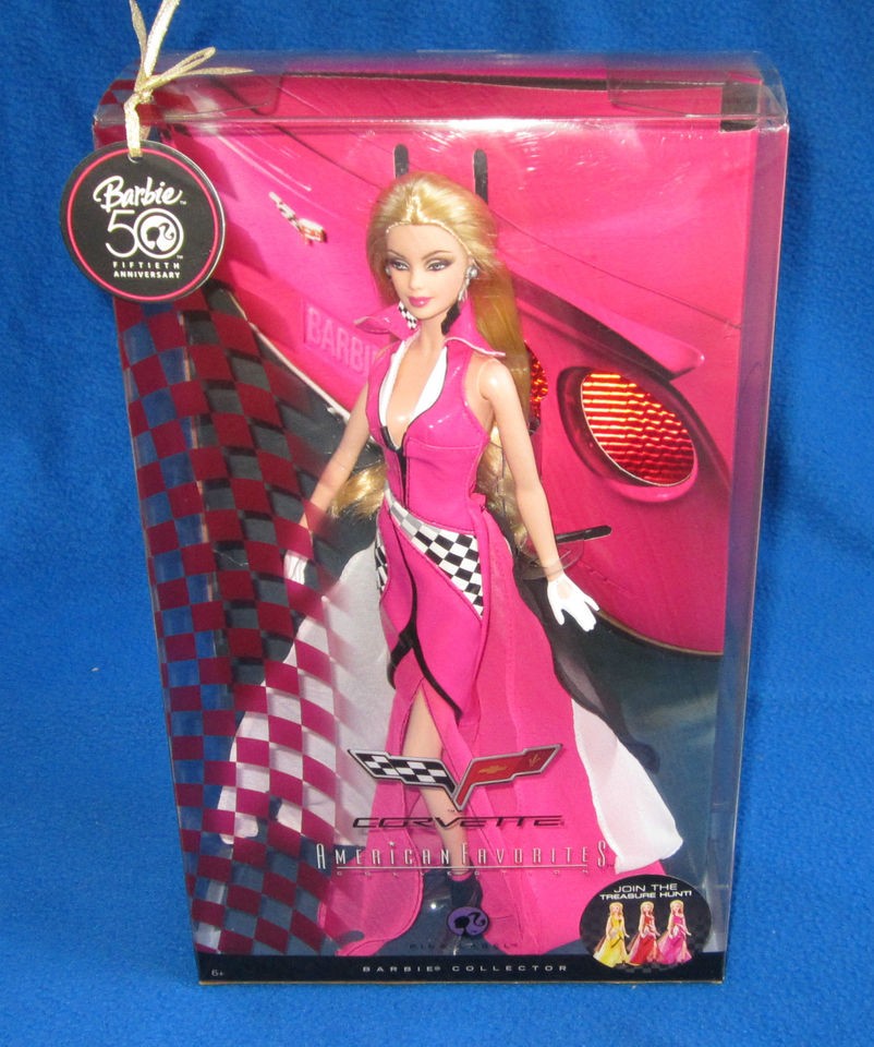 BARBIE AMERICAN FAVORITES CORVETTE BARBIE PINK NEW