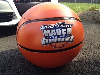 PLASTIC INSULATED BASKETBALL BUD LIGHT BEER COOLER NEW NEVER USED