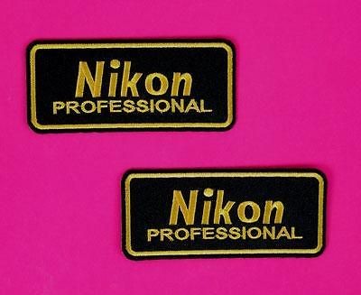 NIKON CAMERA LOGO BADGE CASE COVER BAG VEST JACKET SHIRT PATCH (2 