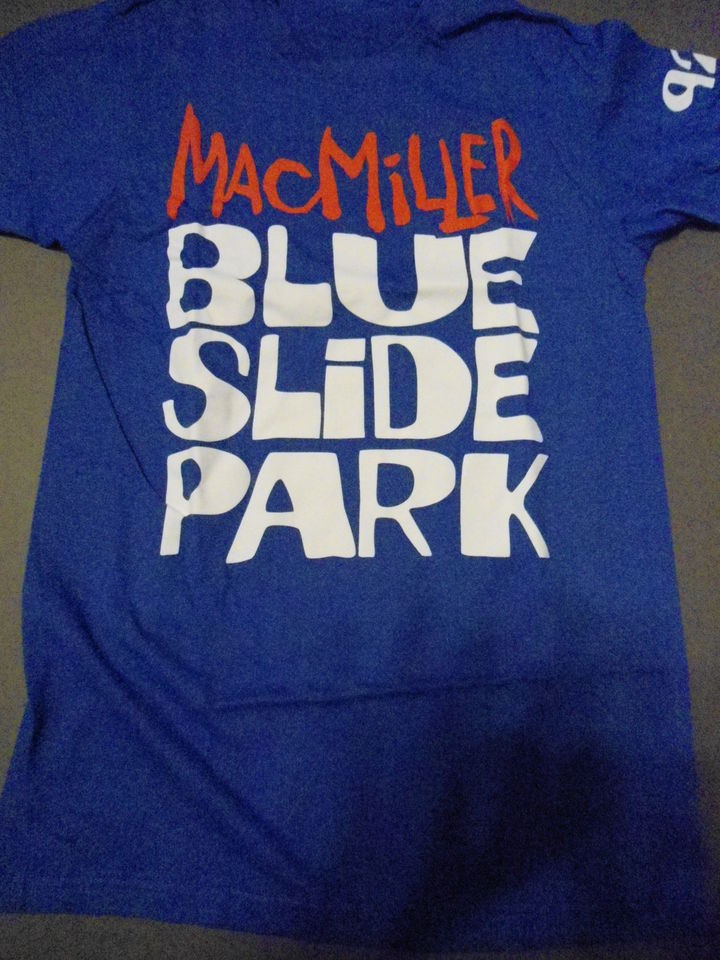 MAC MILLER Blue Slide Park T Shirt **NEW tour concert band music