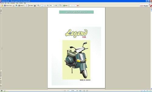 Bajaj Legend scooter Repair, Service, Parts Manual CD