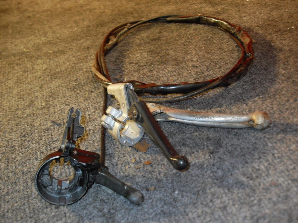 Batavus Regency Trike Hand Brake & Choke Levers & Cables @ Moped 