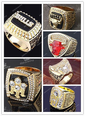 Chicago Bulls Michael Jordan NBA Championship Ring Replica Souvenir 
