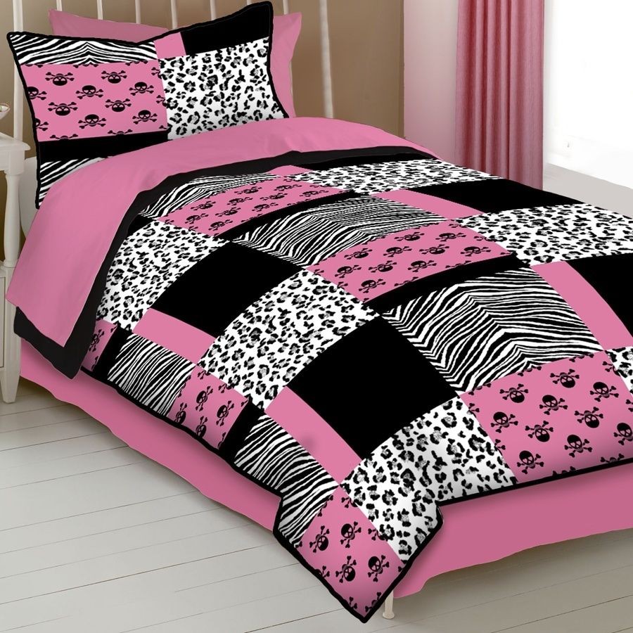 pink skull bedding in Bedding