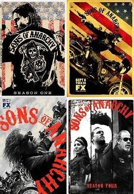 Sons of Anarchy 1 4 The Complete DVD Set Seasons 1 2 3 4 