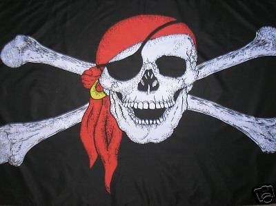 SKULL PIRATE GIANT FLAG 8x5ft EXTRA LARGE MASSIVE BIG