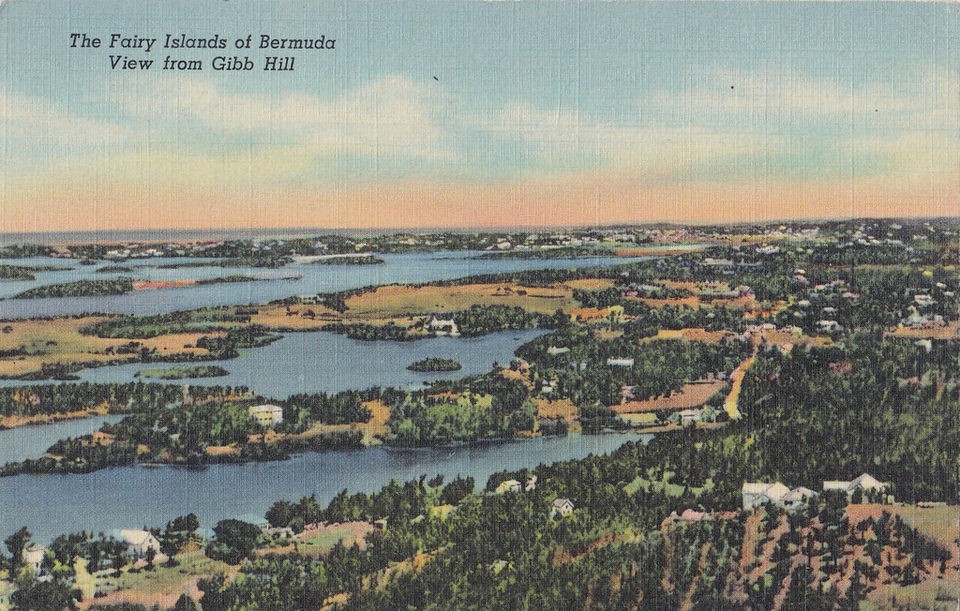 Fairy Islands from Gibb Hill BERMUDA Yankee Store Postcard