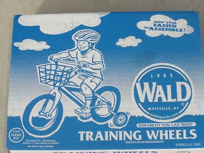 NEW Wald Training Wheels Kids 16 20 Bike Bicycle Support Help 