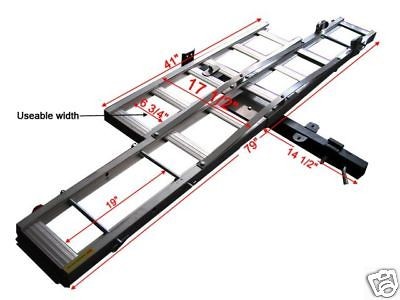   SCOOTER DIRT BIKE CARRIER TRAILE​R HAULER RACK +LOADING RAMP