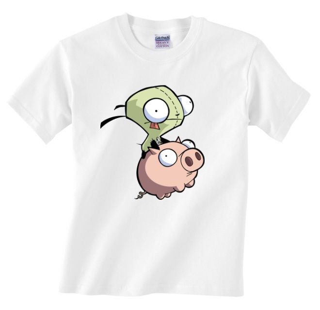   Invader Zim Gir T Shirt Personalized Free party favor birthday gift