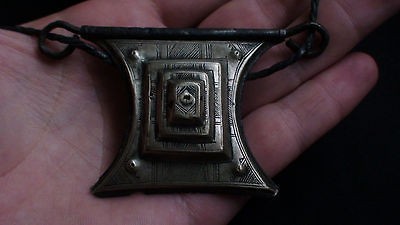   th. century Morocco african Tuareg mans magic talisman turban jewelry