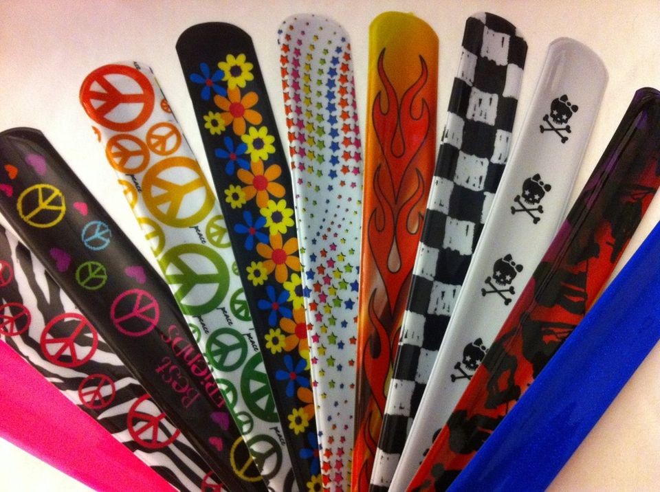 NEW 9 Slap Bracelet Wrist Band COOL DESIGNS LOW SHIPN