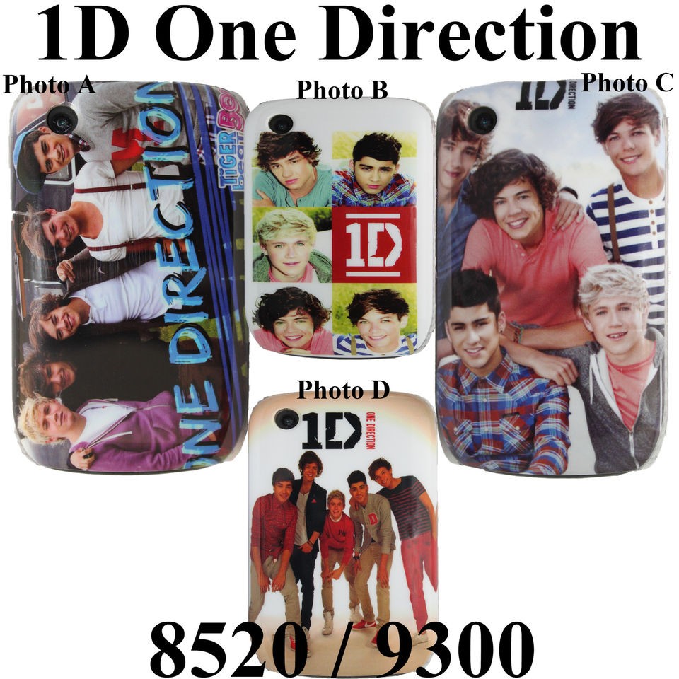 For BlackBerry Curve 8520 9300 One Direction 1D Band Singer Hard Back 