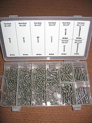 320 Pc Stainless Steel Sheet Metal Screw Assortment Assortment