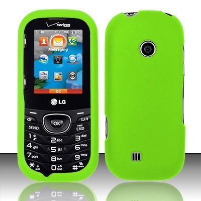 LG Cosmos 2 VN251 Verizon Hard Case Snap On Cover Neon Green 