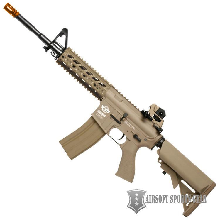 Combat Machine CM16 M4 Raider Long RIS AEG Airsoft Gun   Tan