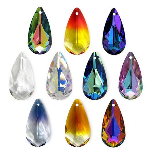 SWAROVSKI ELEMENTS 6100 Pear Drop Pendant Many Colors & Sizes