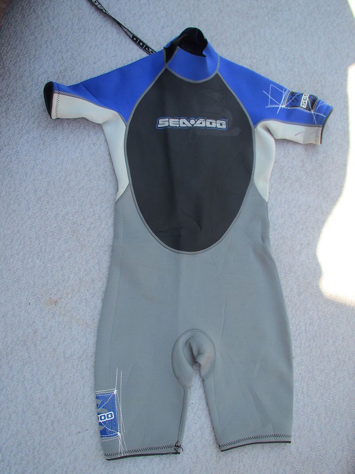   Sea Doo Wetsuit Blue Grey Black Size 14 Kayak Surf Dive Ski