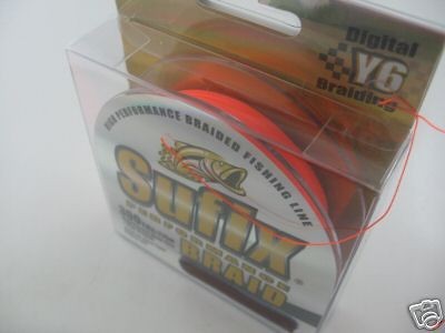 Sufix Braided 80lb Braid Line 80 lb 150yd NEON Hi Vis