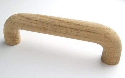 Oak 96 mm Unfinished Cabinet Handle Pull BRAINERD #6115