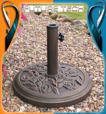 Cast Iron Effect Heavy Duty Garden Parasol Base Metal Patio Stand