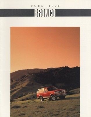 1994 Ford Bronco 4x4 Truck USA Catalog Sales Brochure