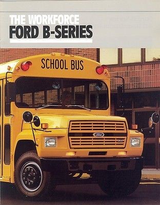 1989 Ford B Series School Bus B 600 B 700 Brochure   Mint