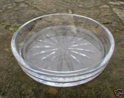 CLEAR GLASS LINER / INSERT for butter dish / preserve pot   Christmas