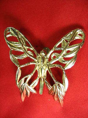 Signed John Hardy Silver Tone 2 1/2 Butterfly Clip