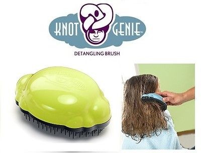 LIME Knot Genie Hair Detangling Brush Rid of tangles & knots Special 
