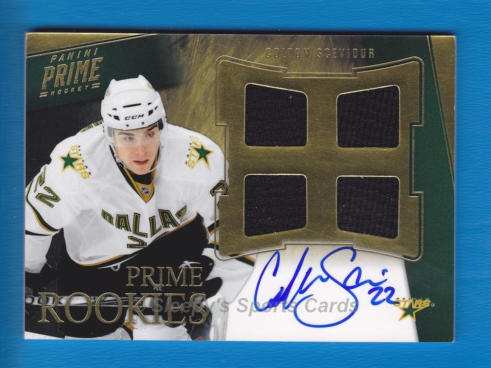 11 12 Panini Prime ROOKIE AUTO #118 Colton Sceviour /199 RC AUTOGRAPH 