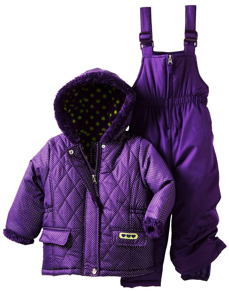 Pink Platinum Toddler Girls Plum Sparkle Snowsuit 2T 3T 4T