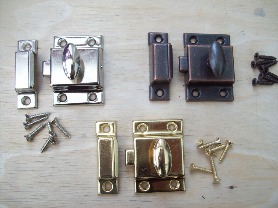 CUPBOARD CABINET DOOR THUMB TURN THUMBTURN CATCH LATCH LOCK IN 3 