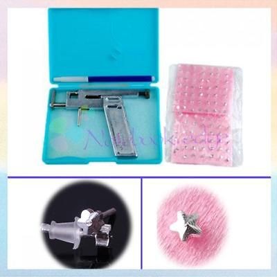 Metal Ear Body Piercing Pierce Gun kit + 98 Free Studs